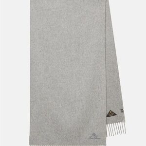 Loro Piana Womens 100% Cashmere Large "Unita" Scarf light grey